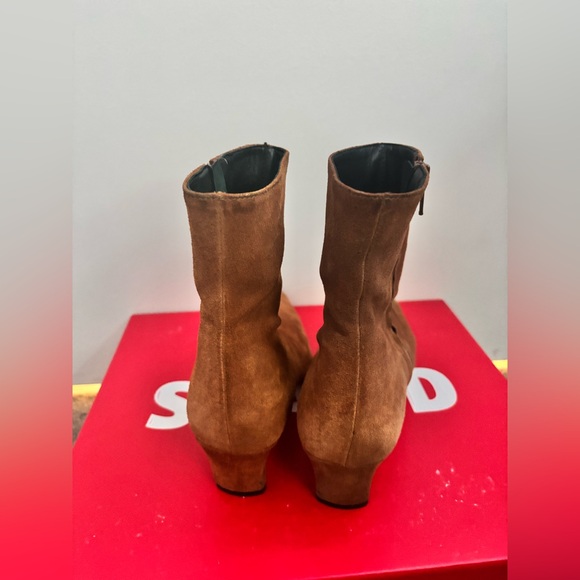 STAUD Wally Ankle Boot in Tan Suede - Picture 5 of 7